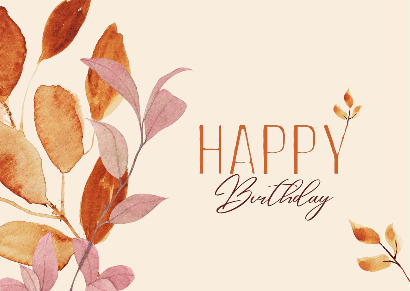 Image Beautiful Fall Birthday Celebration Background