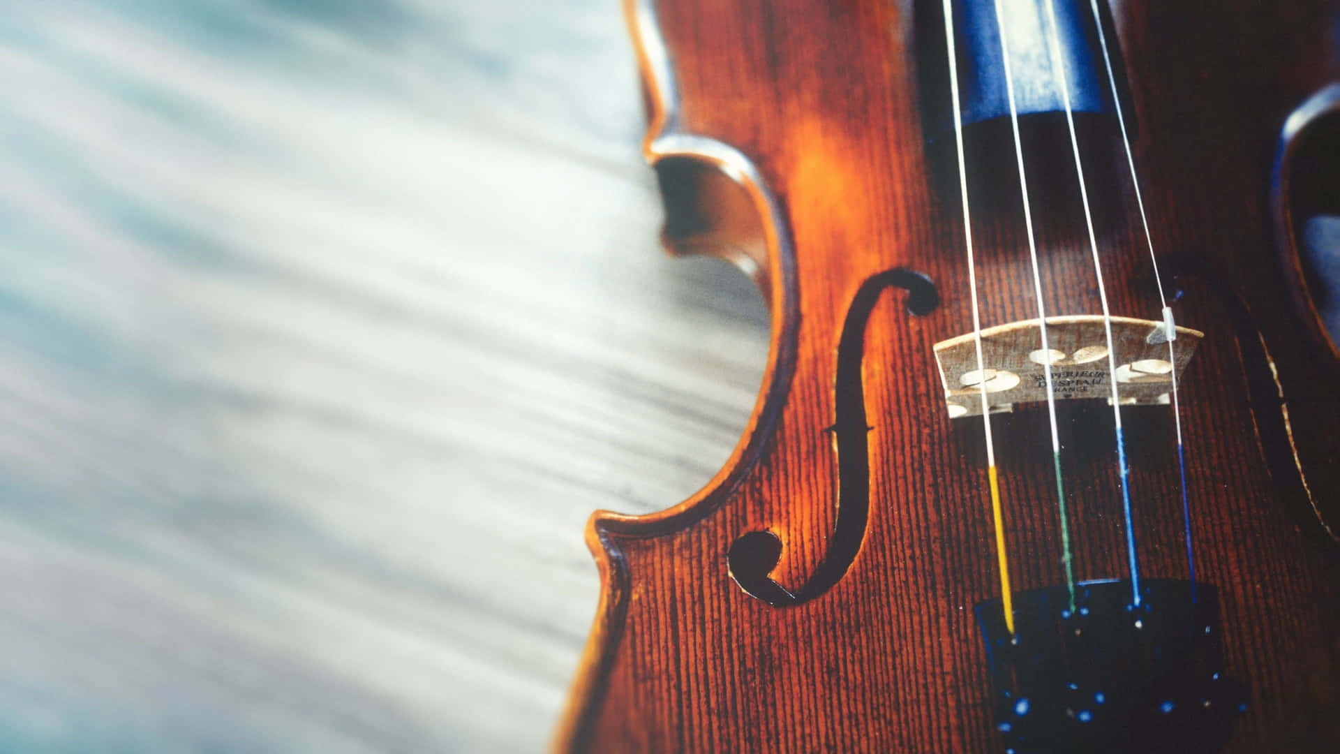 Image Beautiful Violin With Strings Background