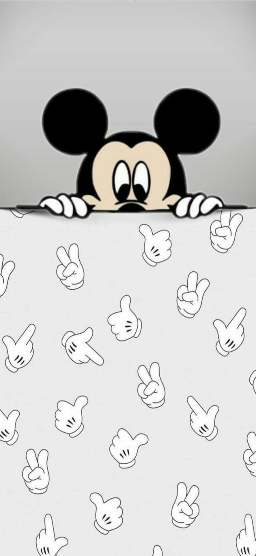 Image Black Mickey Mouse Phone Background
