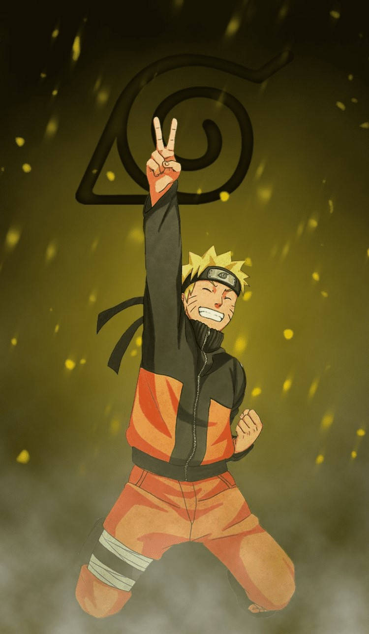 Image Bright Yellow Naruto Character Background