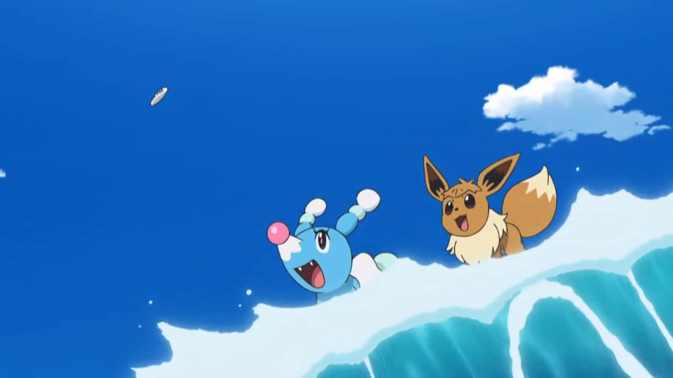 Image Brionne Surfing With Eevee