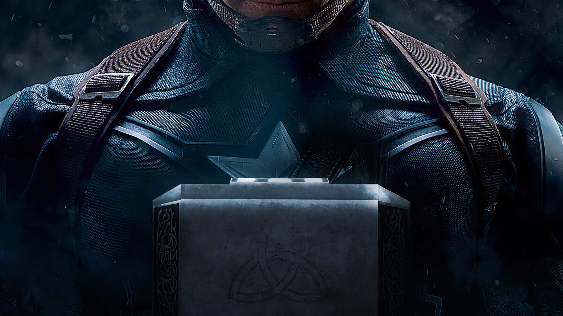 Image Captain America Fighting Off Evil Forces In Avengers: Endgame Background