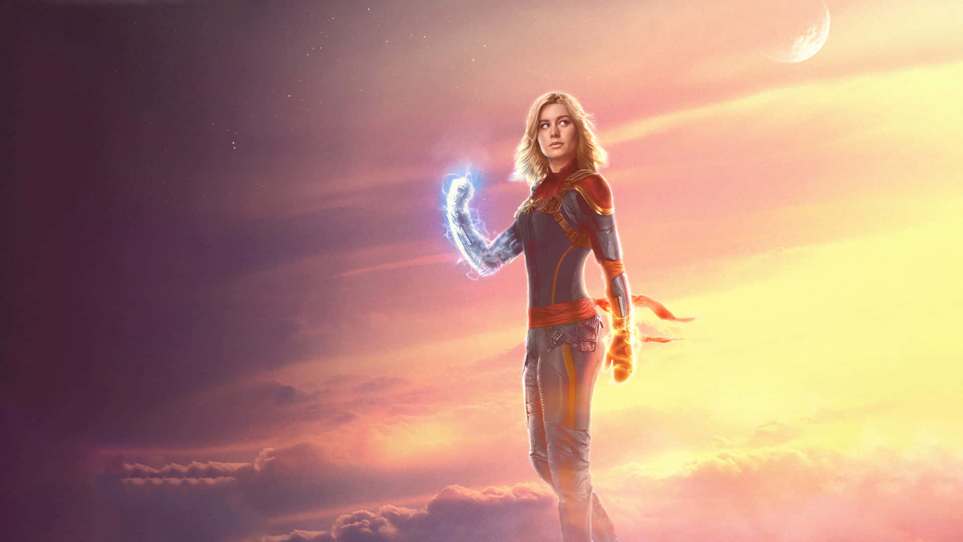 Image Carol Danvers Aka Captain Marvel In Her Iconic Suit Background