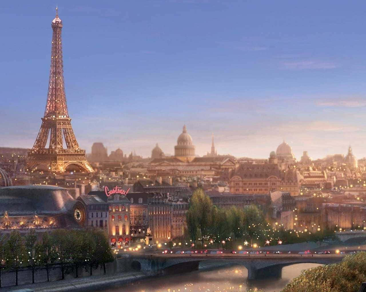 Image Charming View Of Paris From The Eiffel Tower Background
