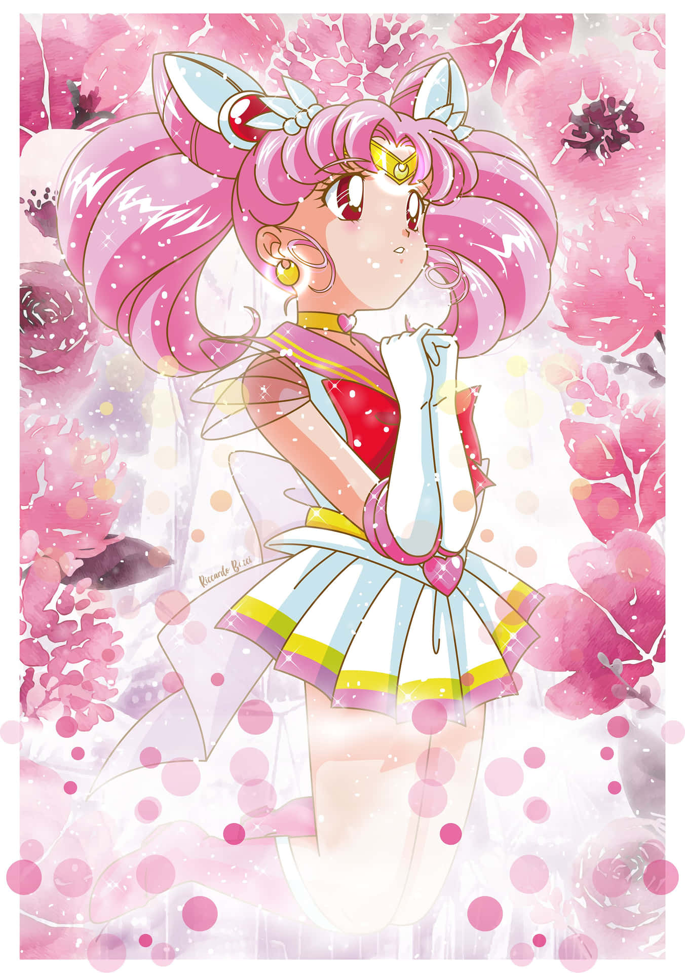 Image Chibiusa Tsukino In Her Sailor Outfit Background