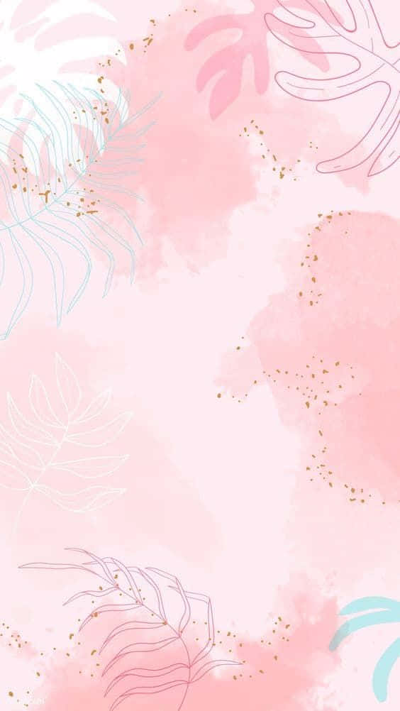 Image Colorful And Soft Pink Watercolor Background