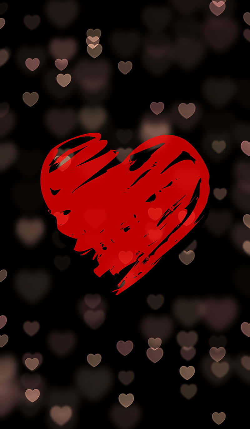 Image Cream Background With A Vivid Red Color Phone Background