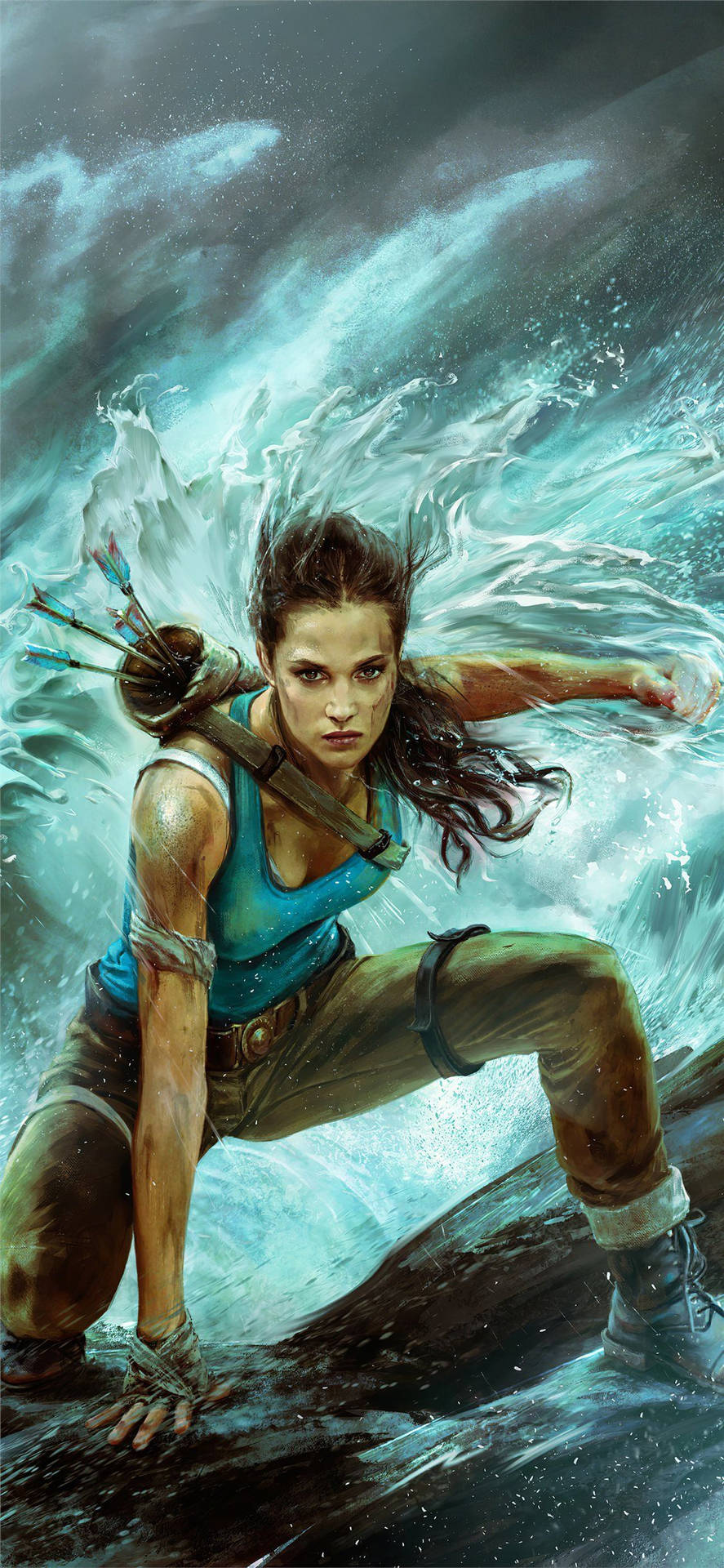 Image Download This Lara Croft Iphone Wallpaper To Boost Your Device's Gaming Vibe Background