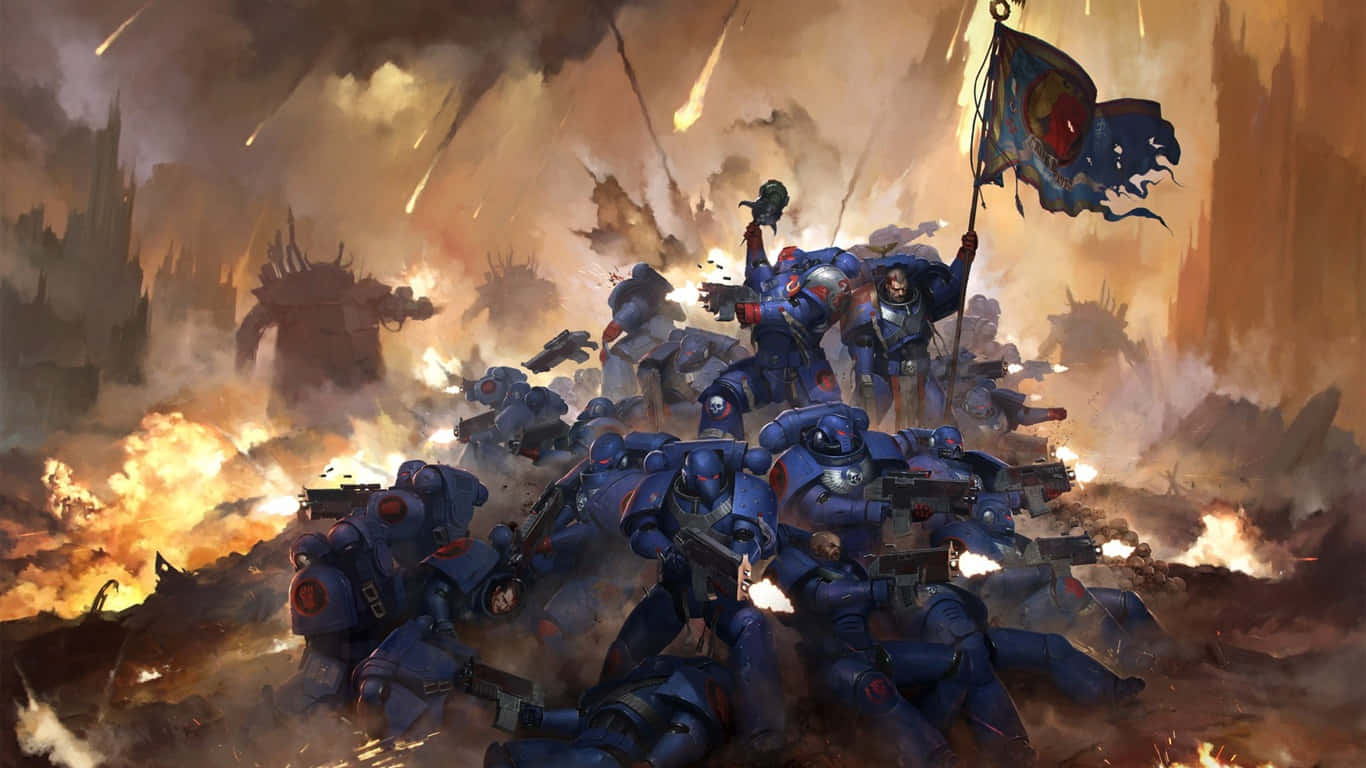 Image Edges Of The Armour For The Warhammer 4k Background