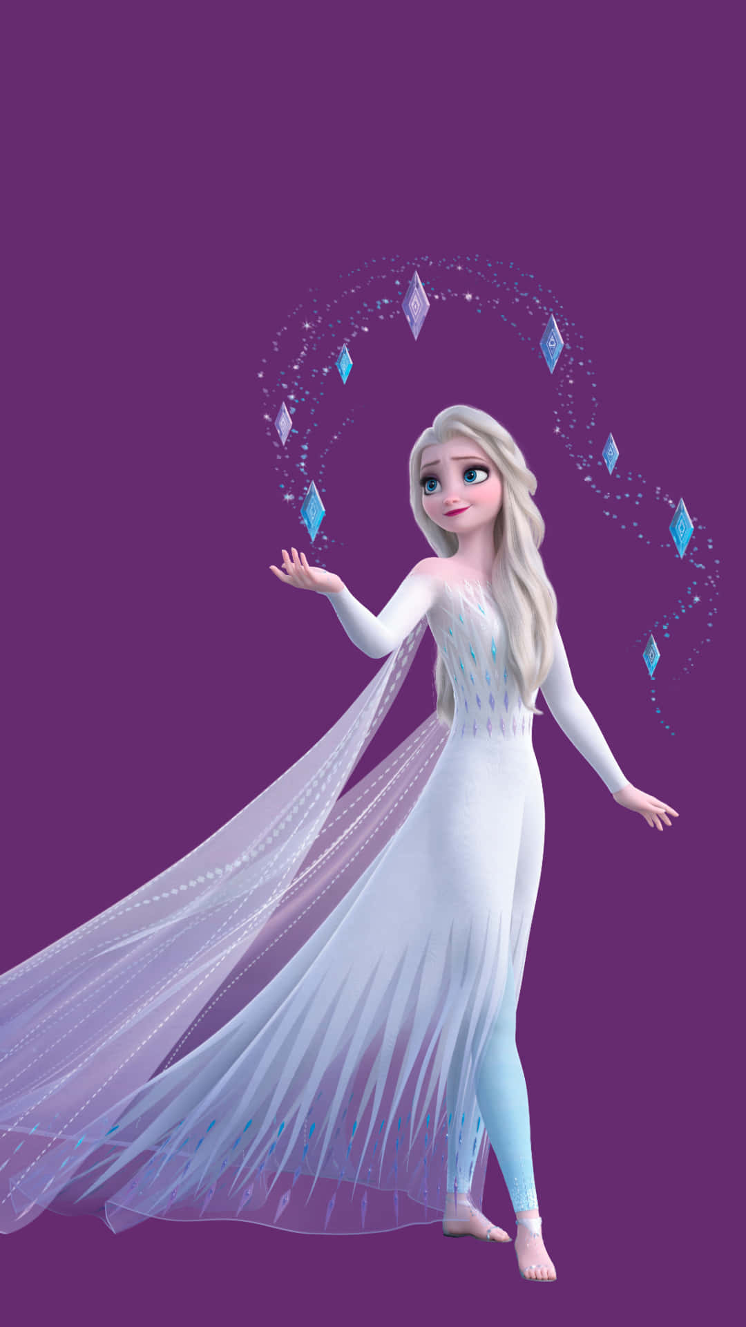 Image Elsa Wears A Beautiful White Dress For The First Time In Disney's Frozen 2 Background