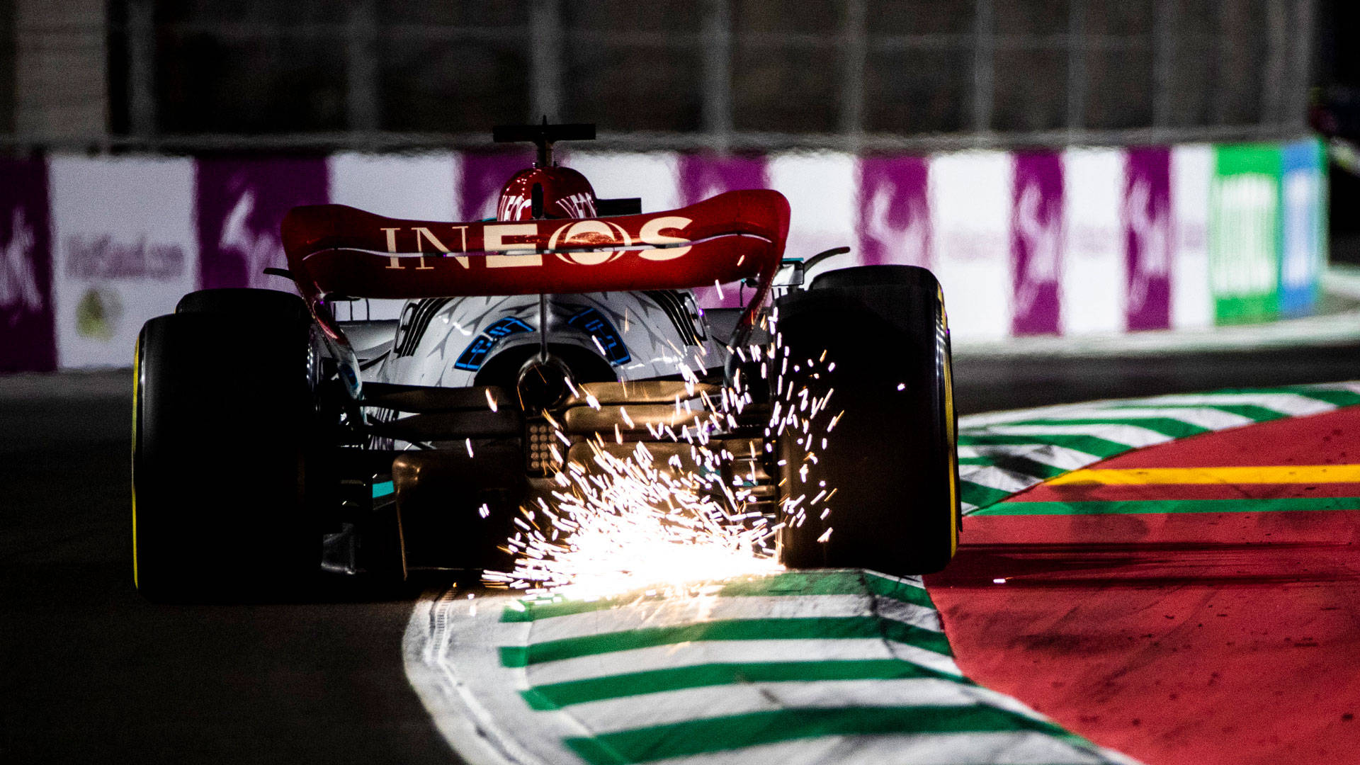 Image Experience The Power Of Mercedes F1 On Your Iphone Background