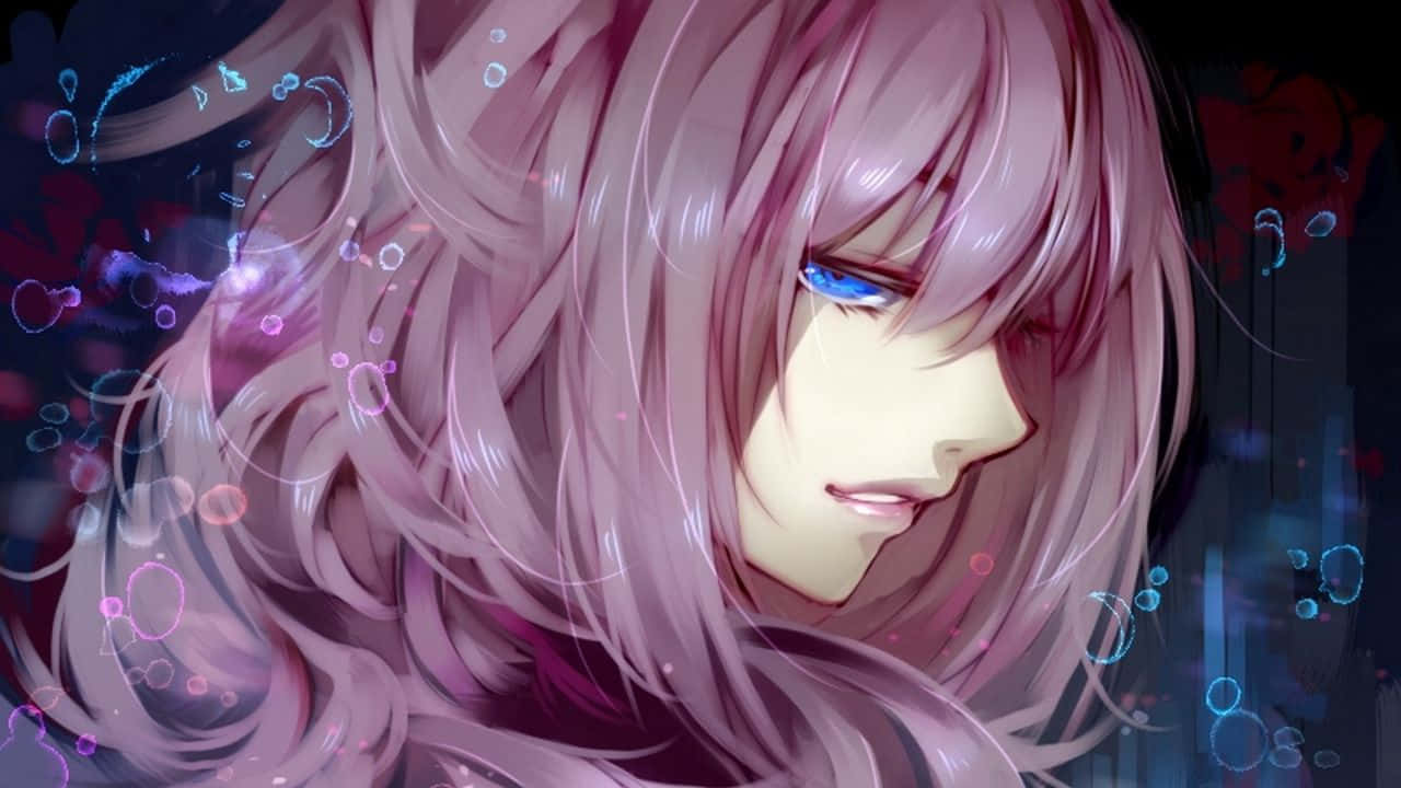 Image 'exploring The Universe In Color: Purple Anime' Background
