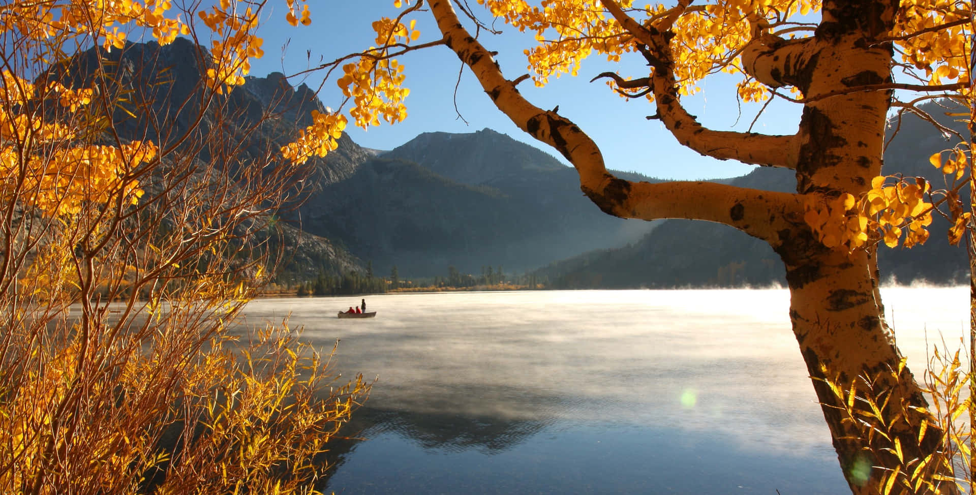 Image Feel The Colorful Breeze In The Fall Mountains Background