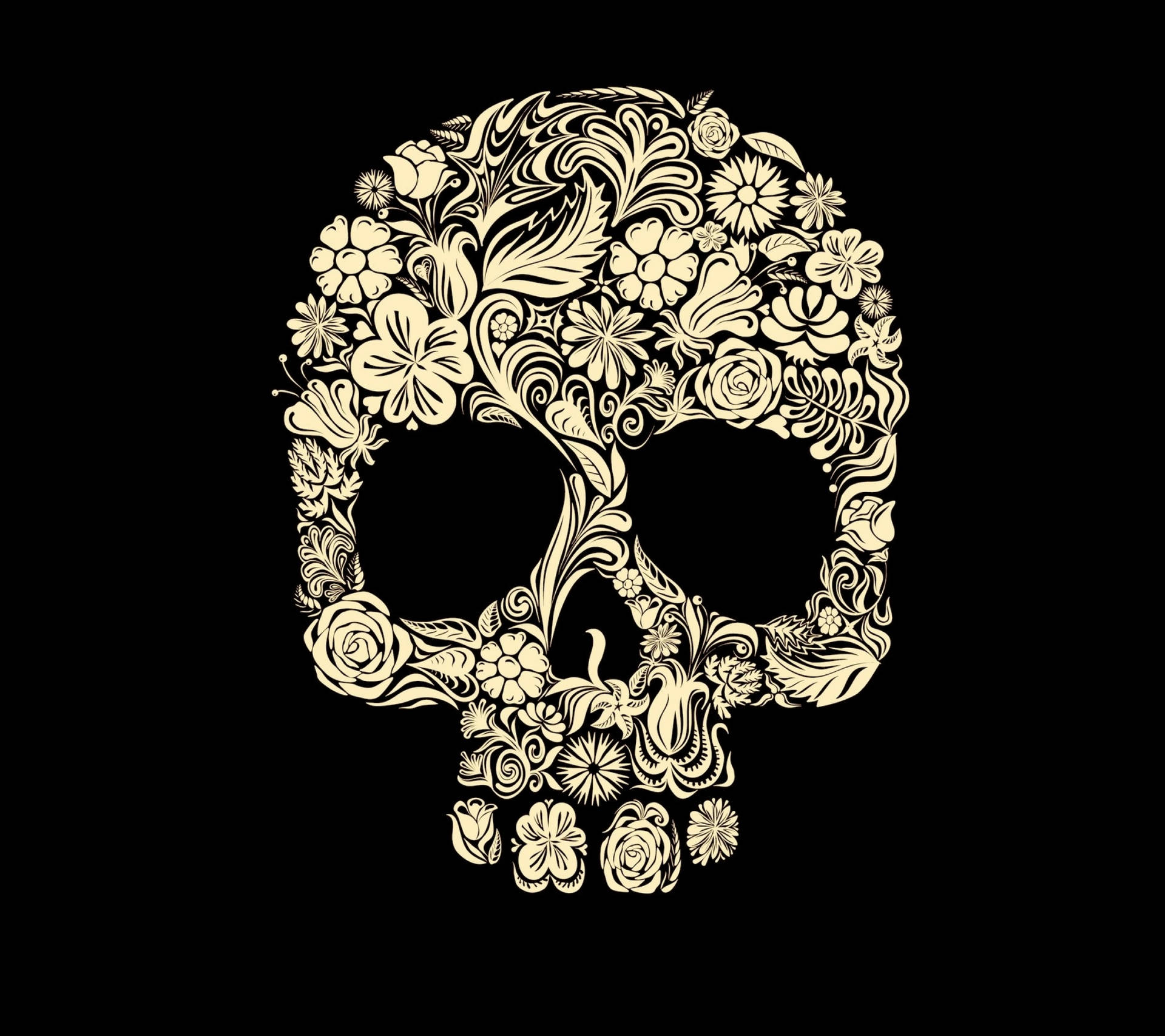 Image Floral Skull