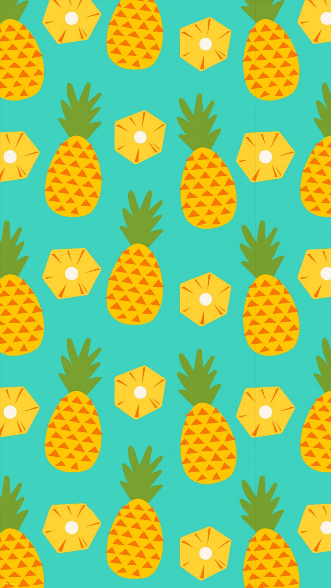 Image Freshly Sliced Pineapple. Background