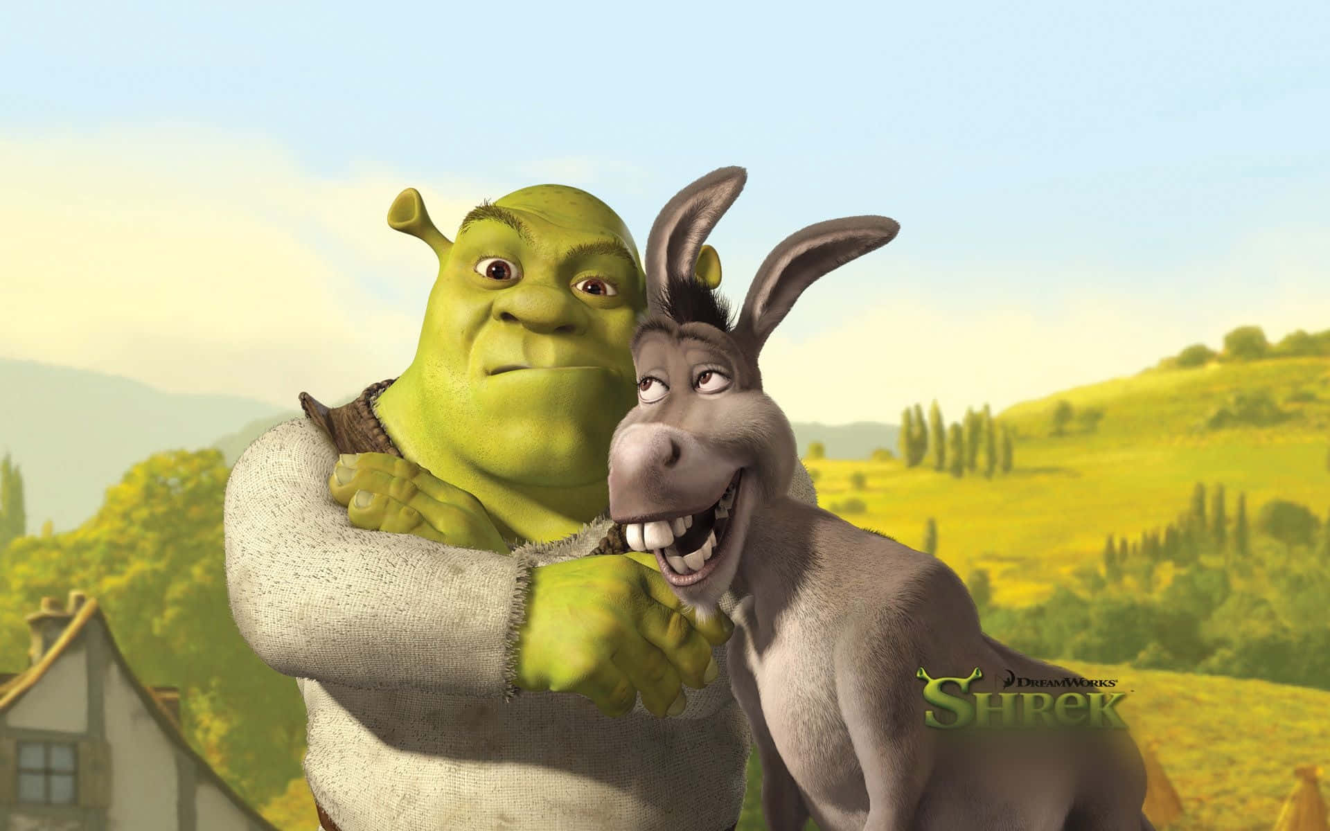 Image Funny Shrek Celebrates After Slaying A Dragon