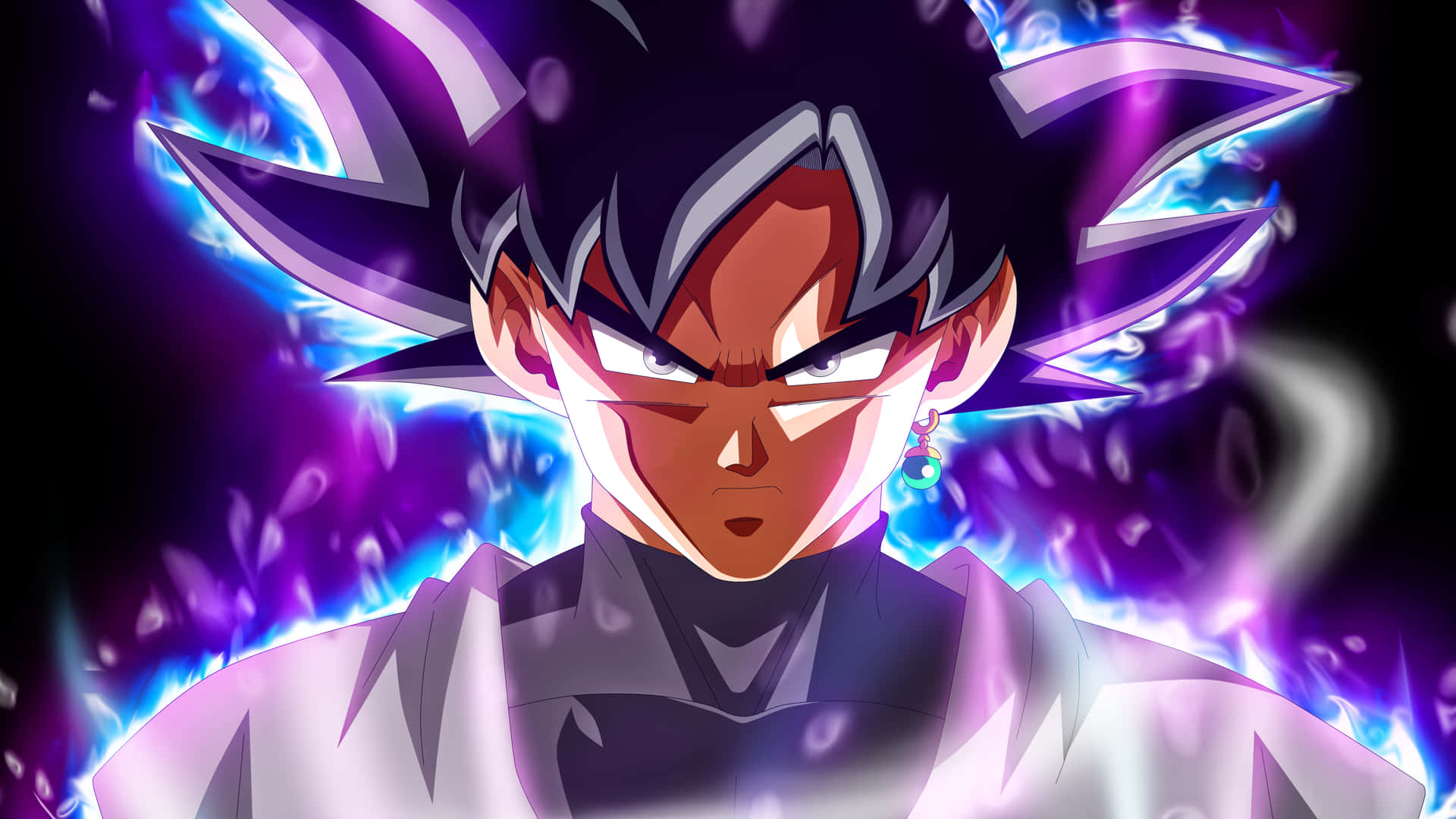 Image Goku Performing Ultra Instinct Background