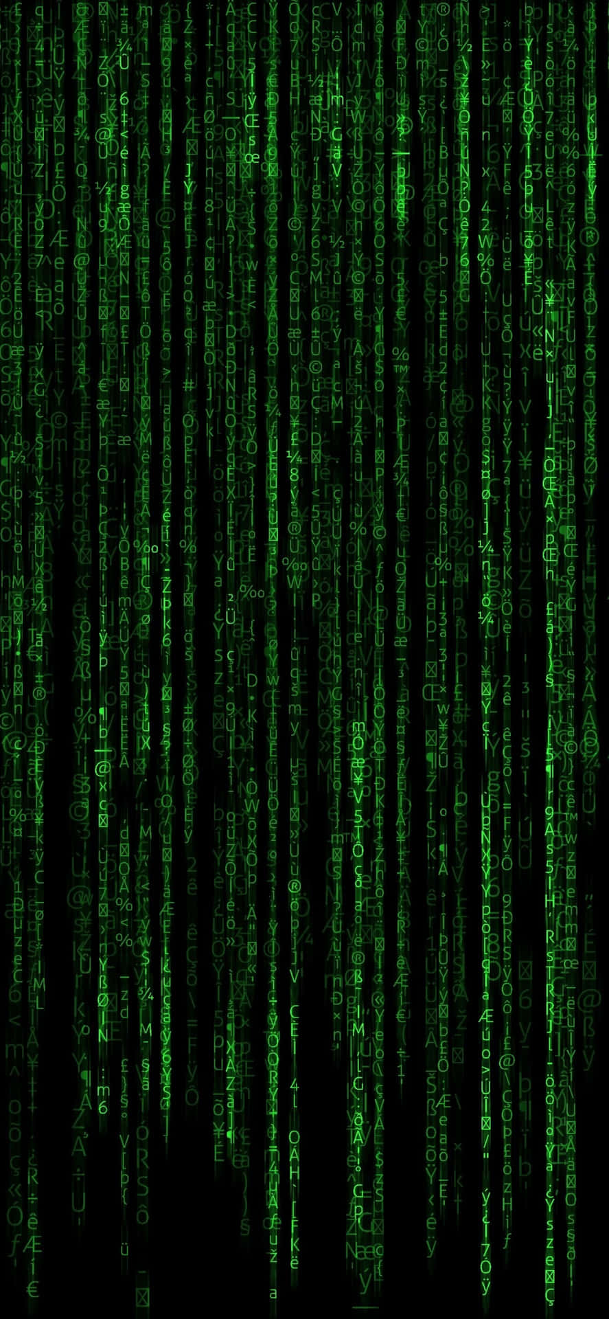 Image Illuminated Matrix Code Background