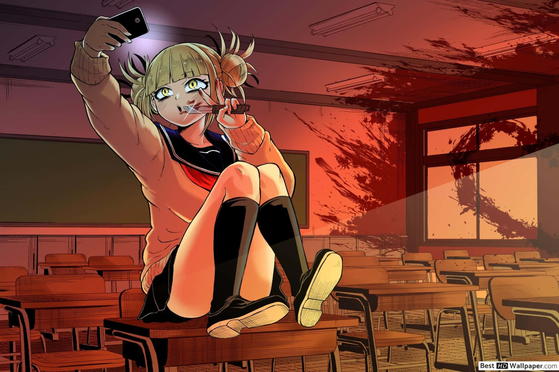 Image Izuku Midoriya Takes On The World With Courage And Determination In Toga Mha. Background