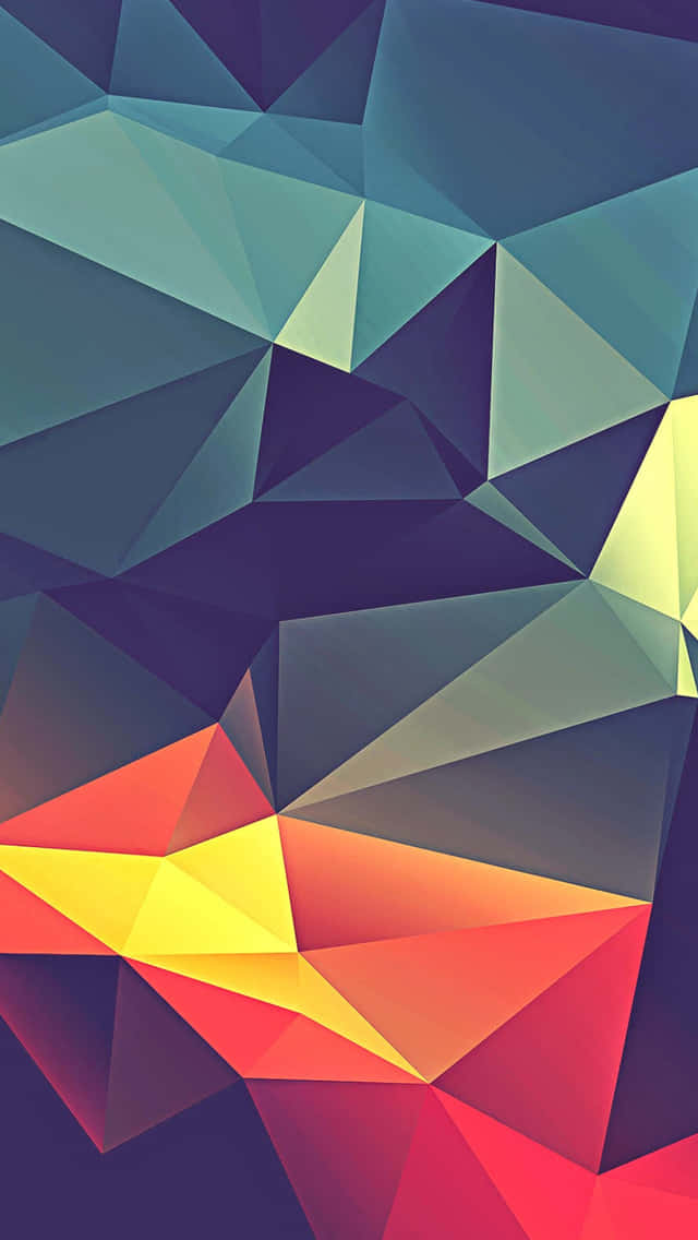 Image Keep Your Technology On Trend With A Geometric Iphone Background