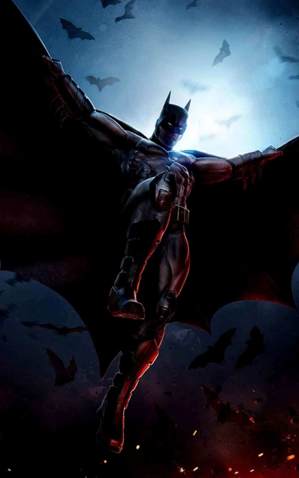 Image Keep Your Work Organized And Productive With The Batman-themed Tablet Background
