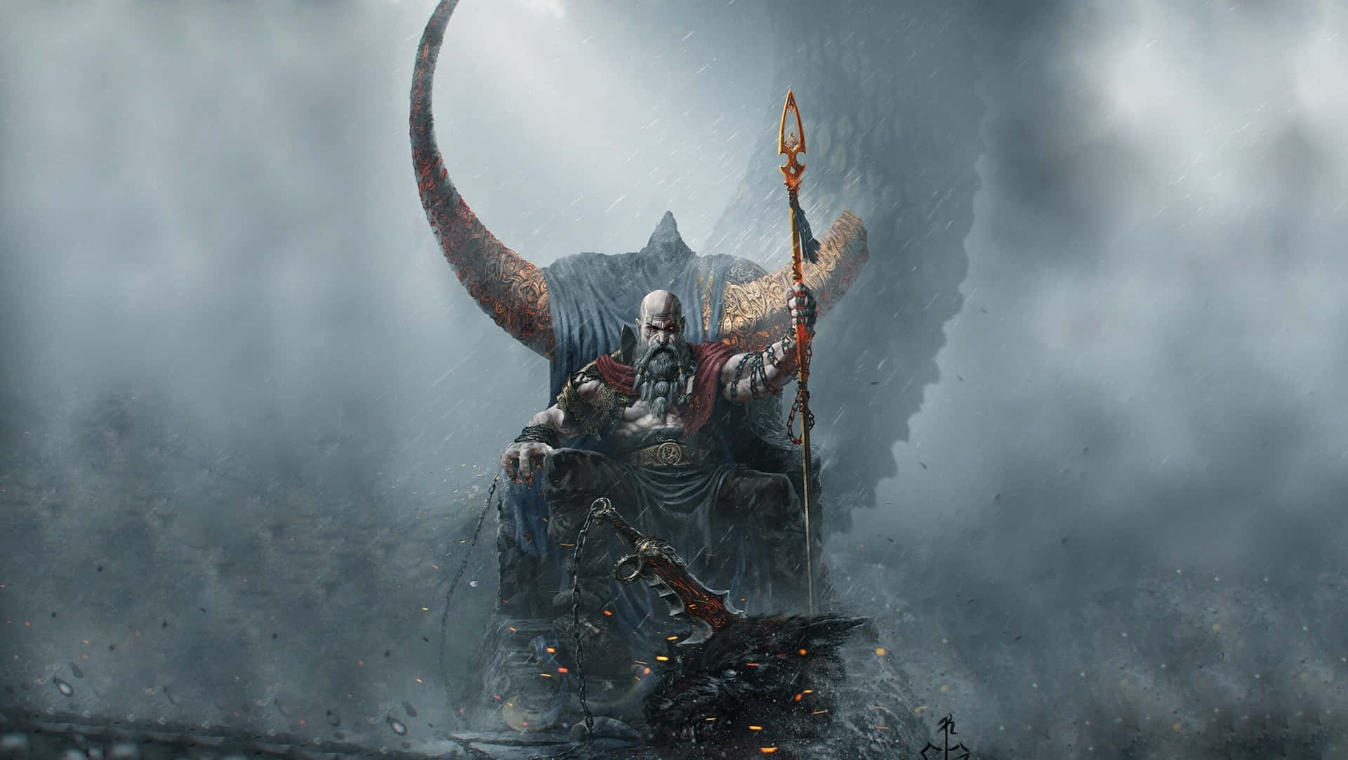 Image Kratos And Atreus On A New Adventure In God Of War 5 Background