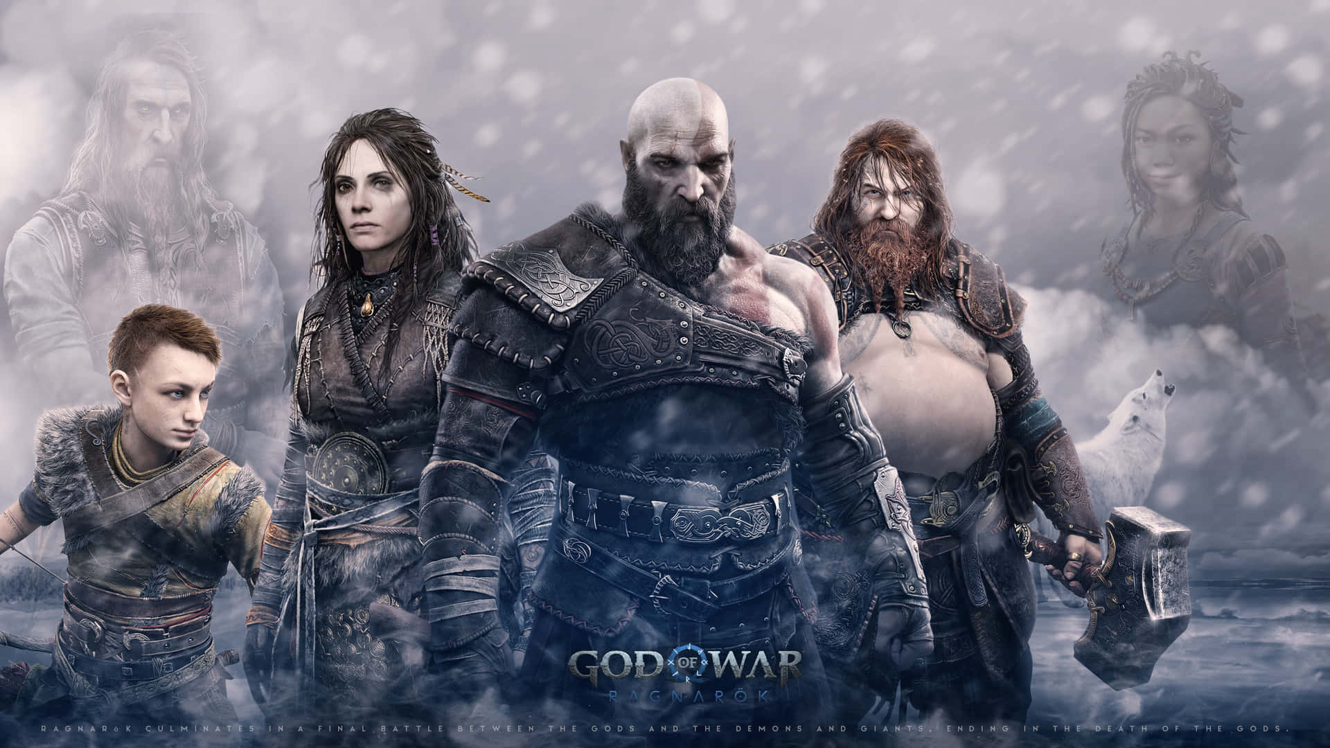 Image Kratos From The Playstation 5 Release 'god Of War 5' Background