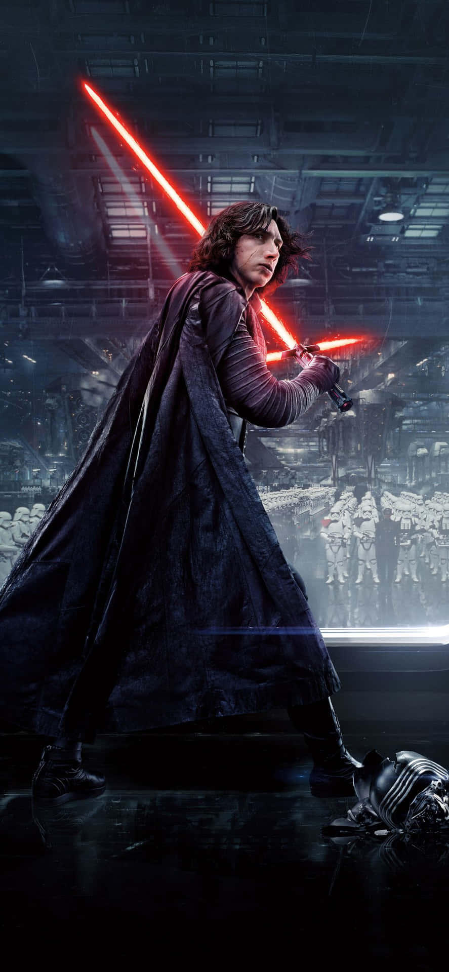 Image Kylo Ren By The Light Of His Iphone Background