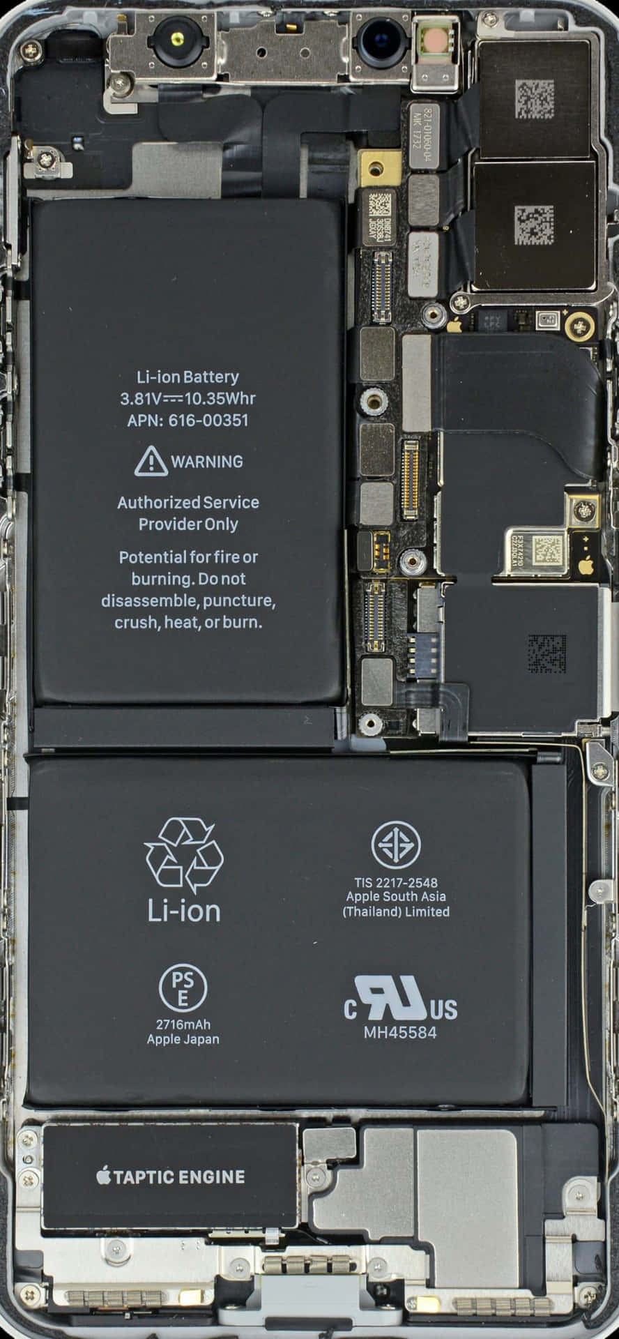 Image Look Inside The Iphone And Explore Its Inner Workings Background