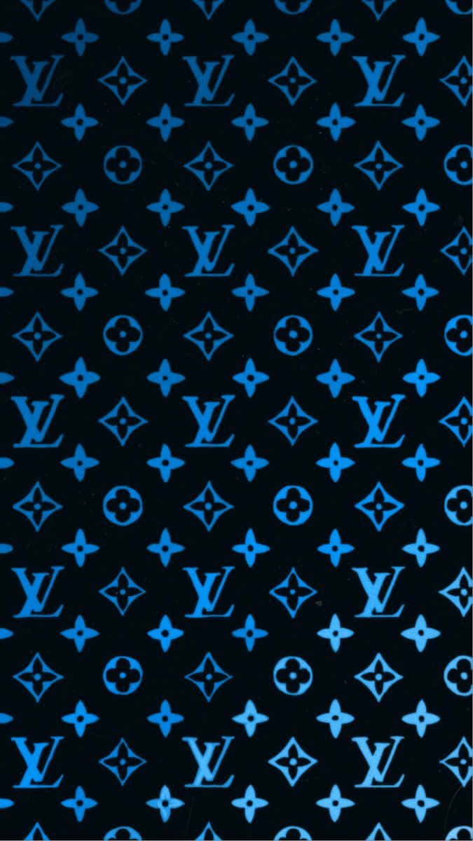 Image Louis Vuitton Blue Leather Handbag Background