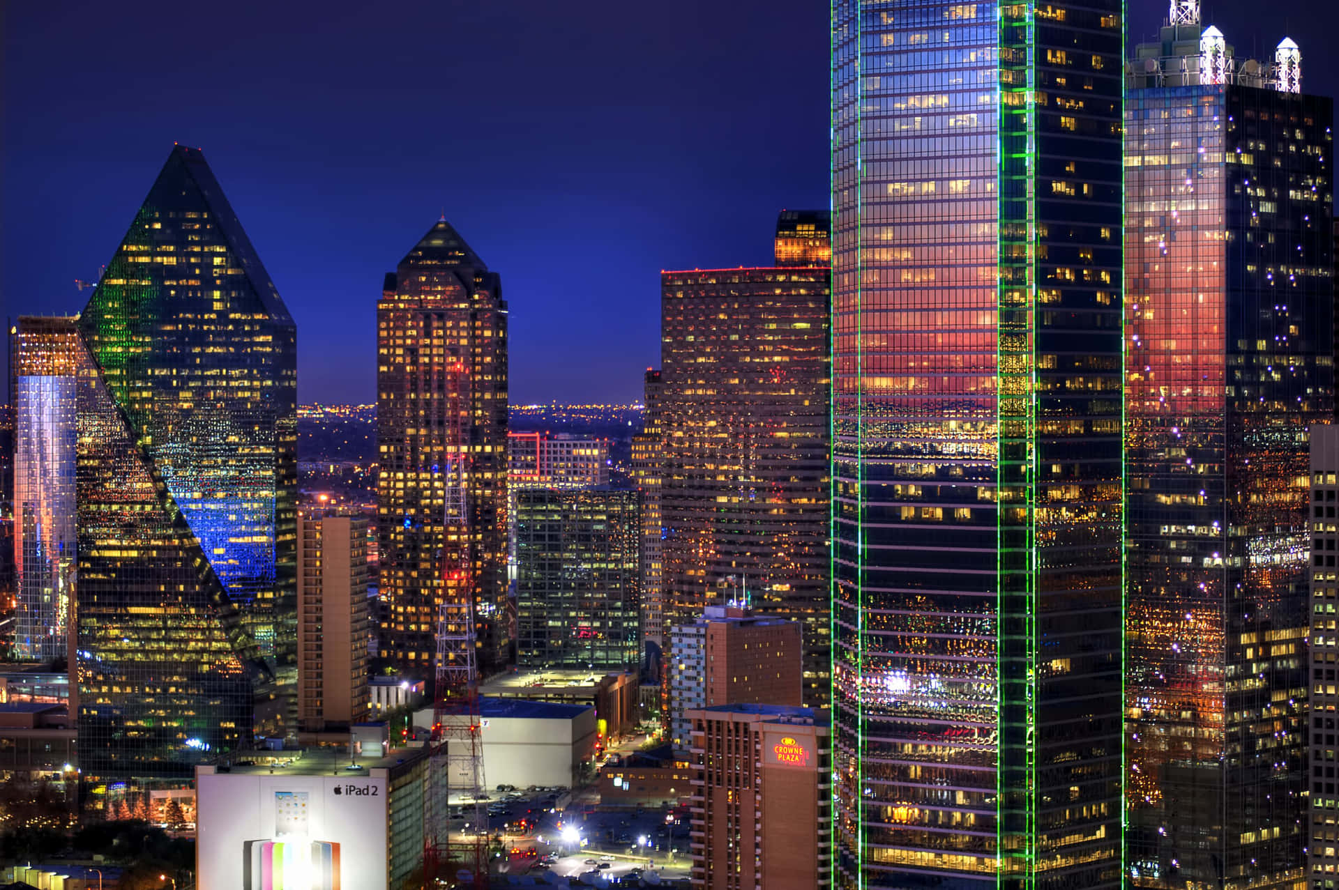 Image Magnificent View Of Downtown Dallas, Texas Background