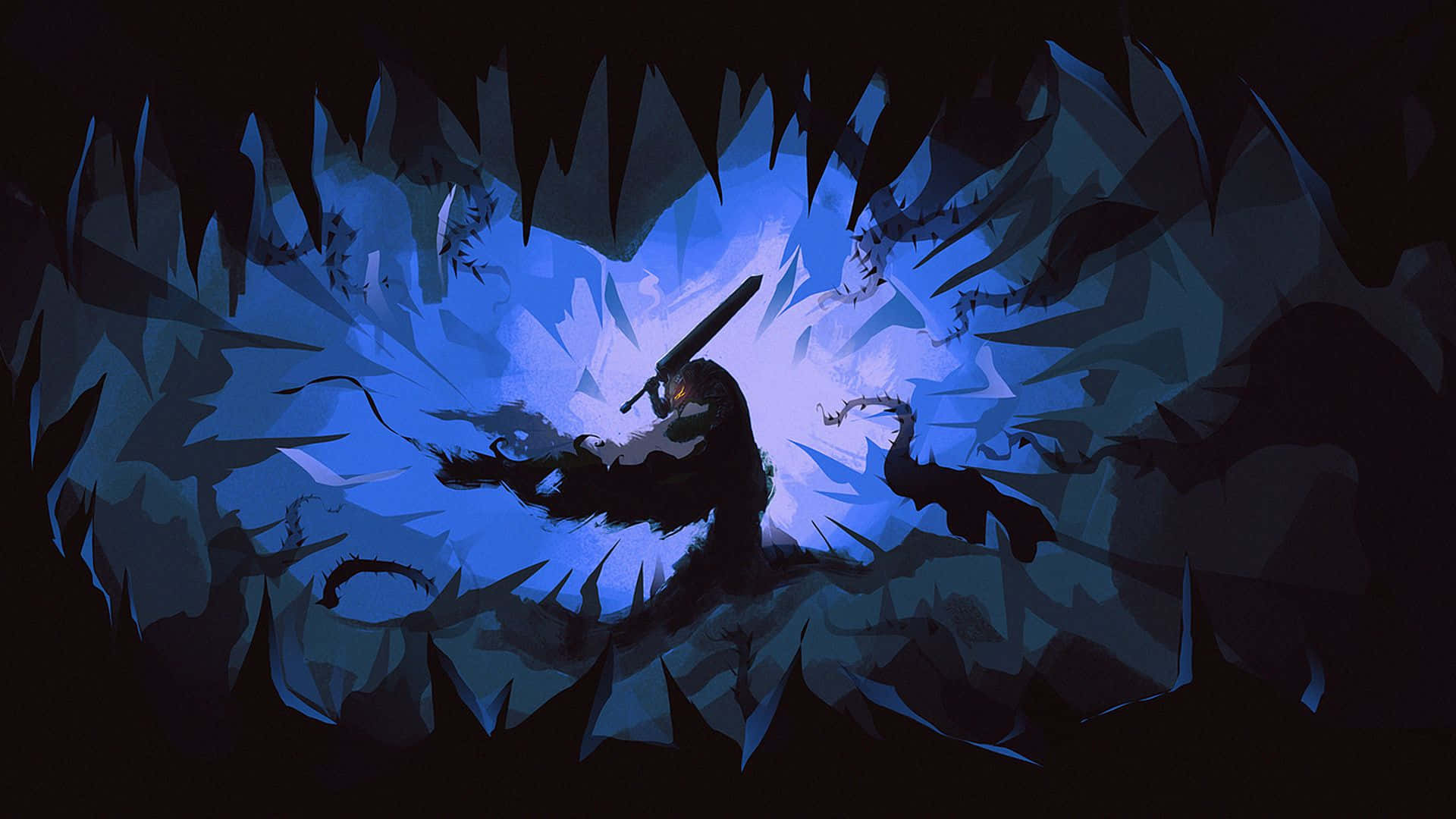 *image * Medieval Fantasy Warrior In Berserk Armor Background