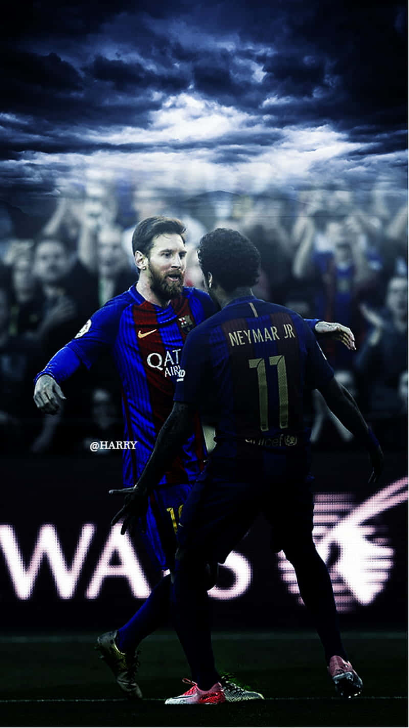 Image Messi And Neymar Embrace Background