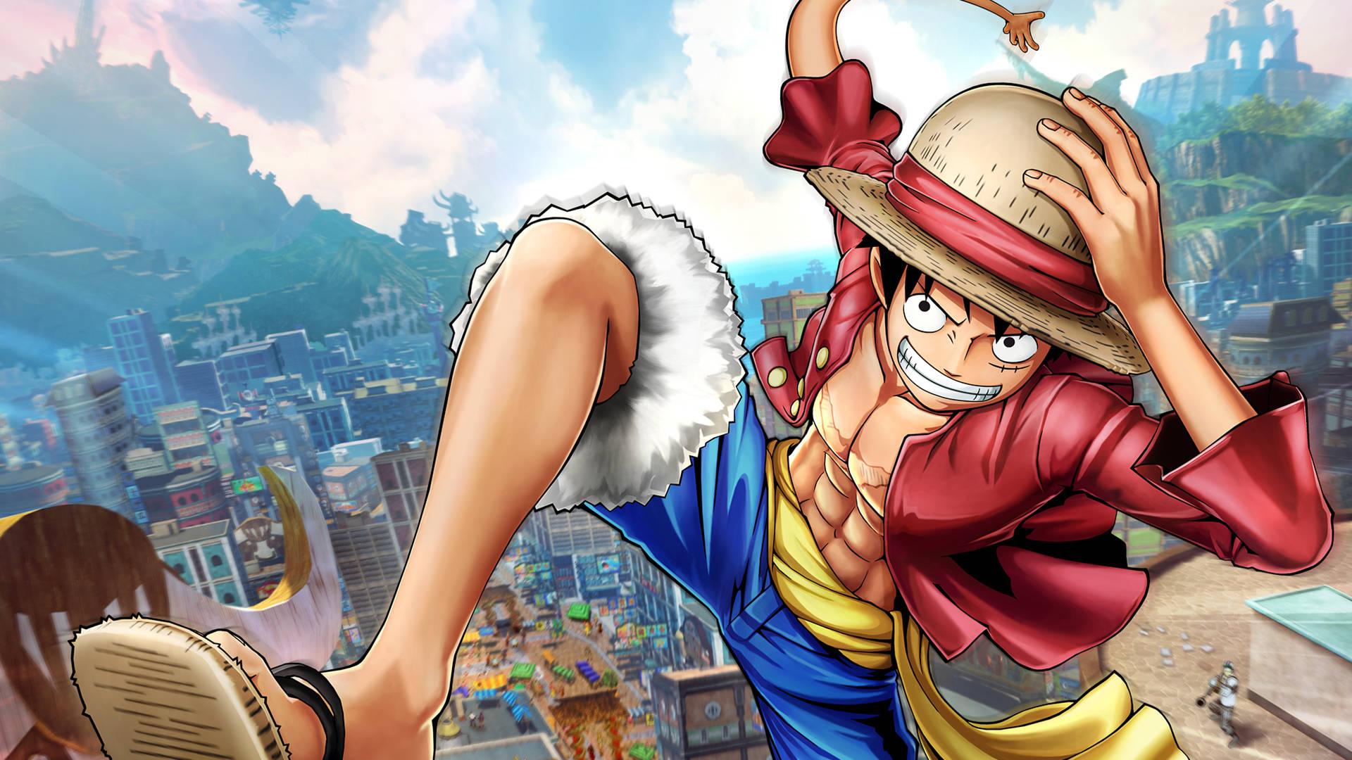 Image Monkey D. Luffy, The Rubber Man Of The Popular Anime Series ‘one Piece’