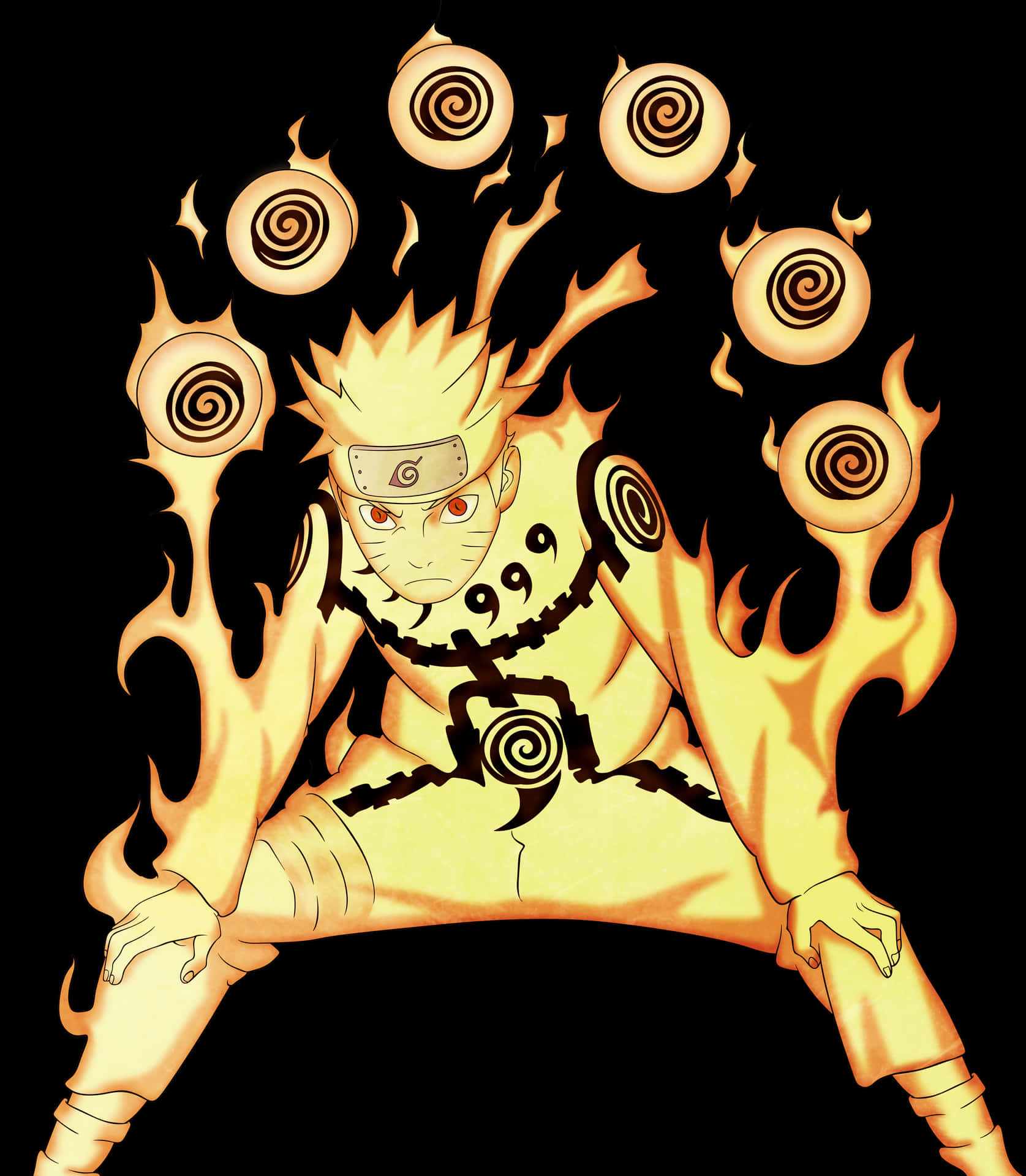 Image Naruto Nine Tails Unleashed Background