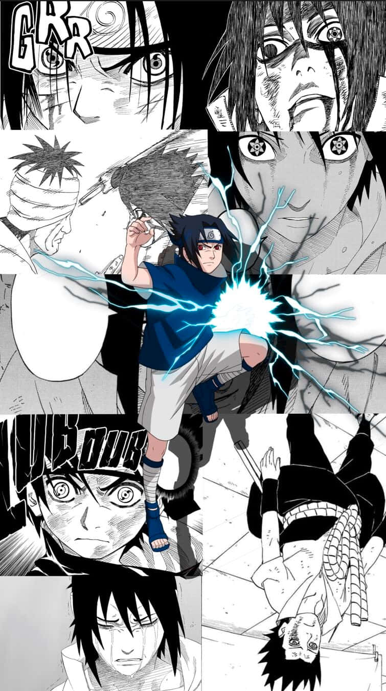 Image Naruto's Rival - Sasuke Manga Background