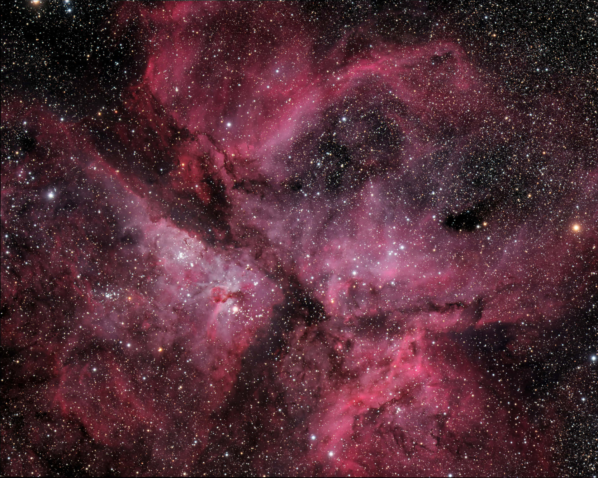 Image Neons In A Pink Space Background