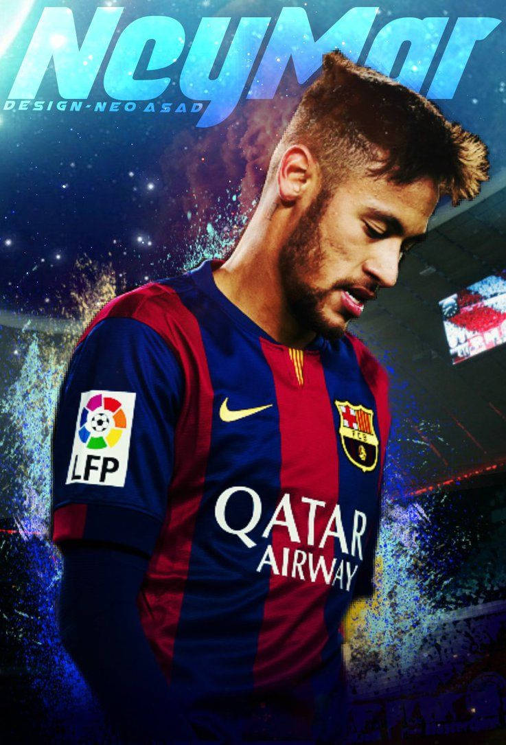 Image Neymar Jr. Sporting His Signature Paint Design Background