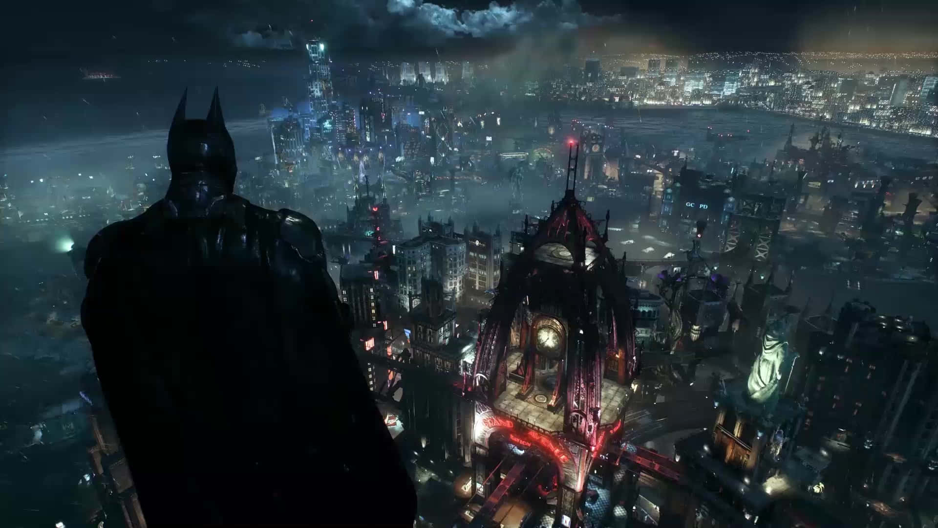 Image Night View Of Batman City Background