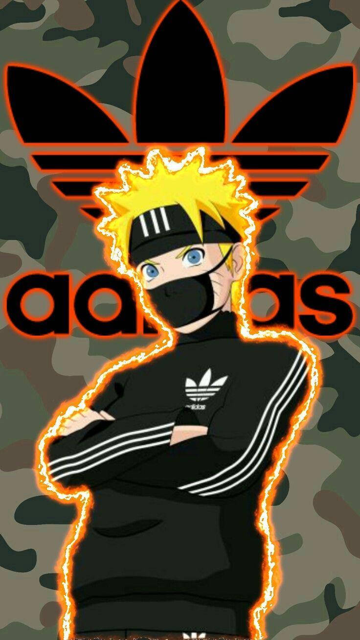 Image Of Naruto Drip Wearing Adidas Background