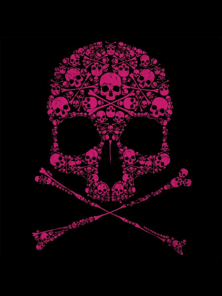 Image Pink Skull Background