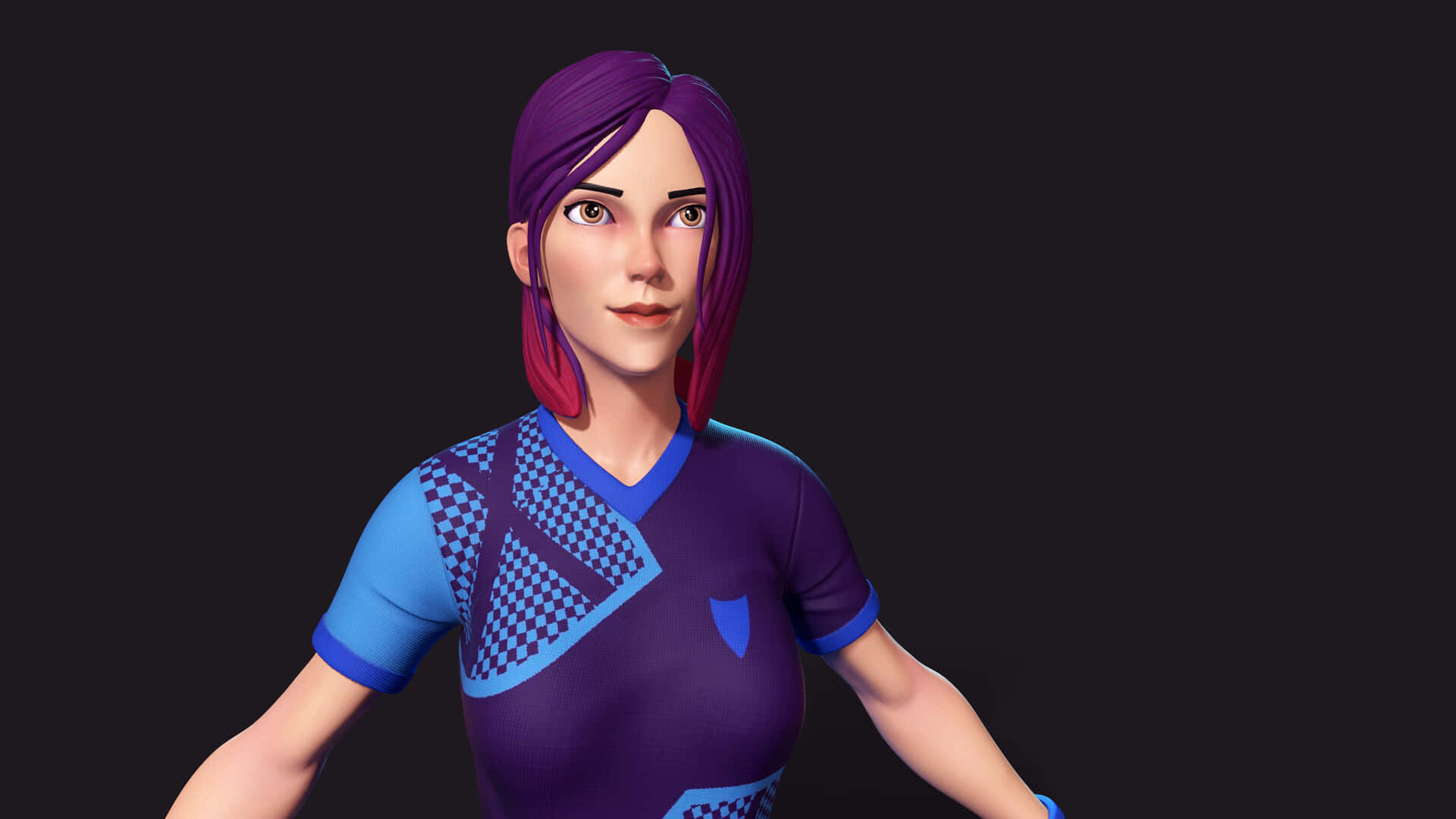 Image Poised Playmaker Ready To Dominate In Fortnite Background