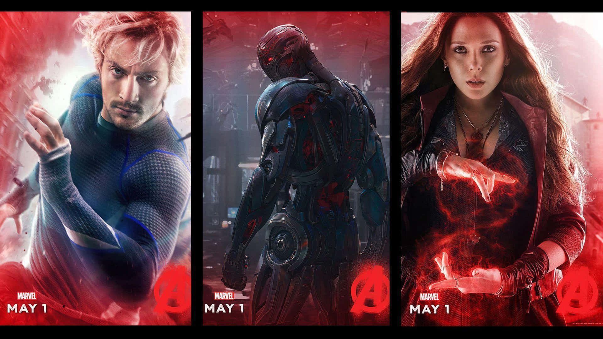 Image Scarlet Witch (elizabeth Olsen) In Avengers: Age Of Ultron Background