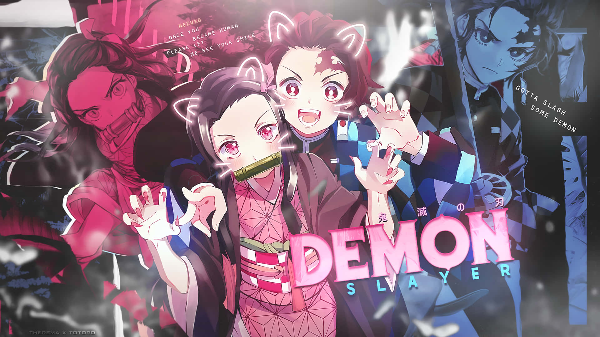 Image The Demon Slayer Group Is Ready To Take On The Power Of Demons Background