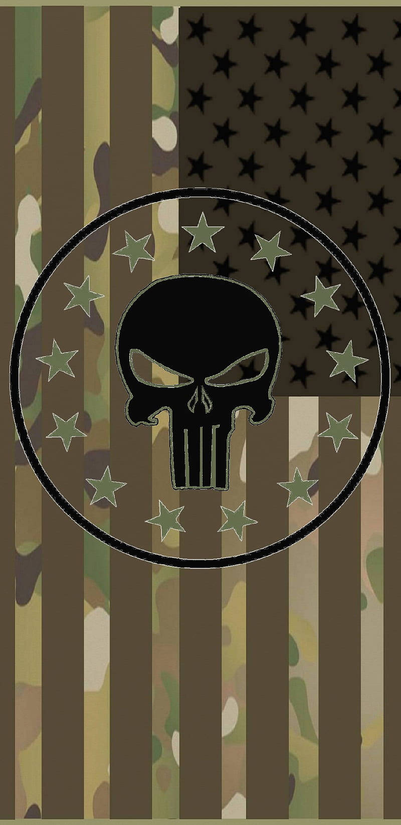 Image The Infamous Punisher Skull Background