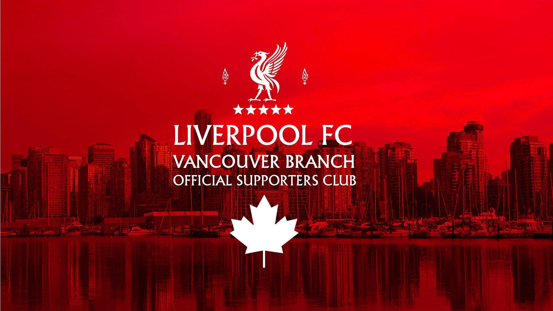 Image The Official Liverpool Fc Banner In Vancouver Background