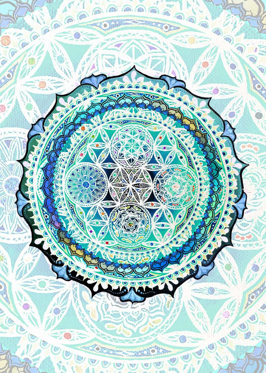 Image The Sacred Geometry Of The Flower Of Life Background