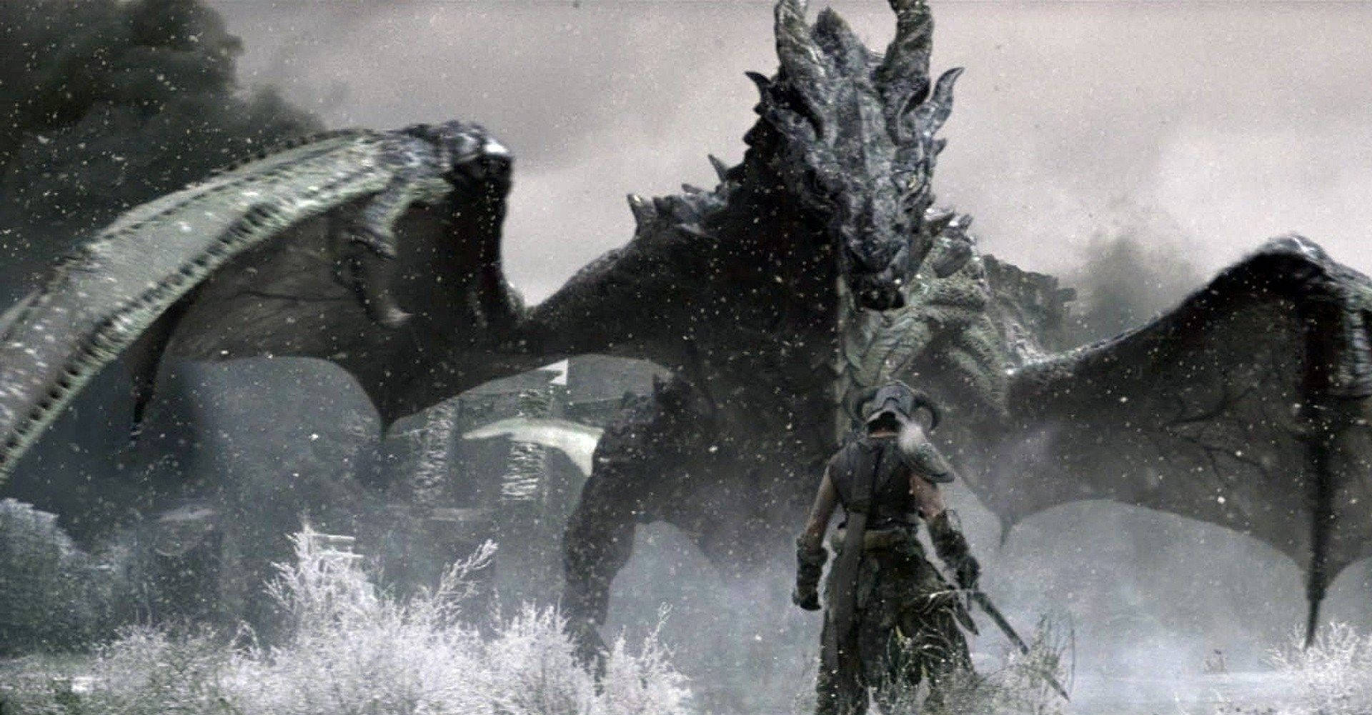 Image Travel Through An Epic Fantasy World With Skyrim Ultra Hd Background