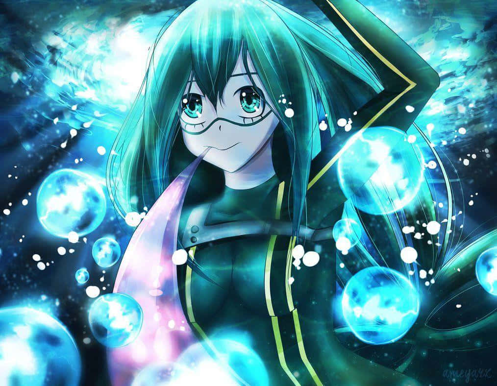 Image Tsuyu Asui Focused And Ready