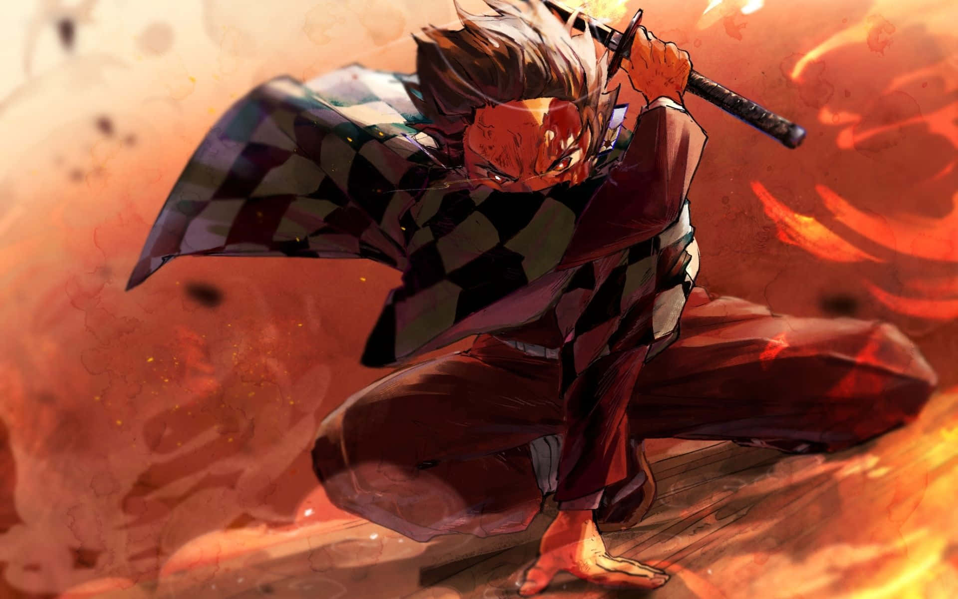 Image Unleash The Power Of Demon Slayer With This High-performance Laptop Background